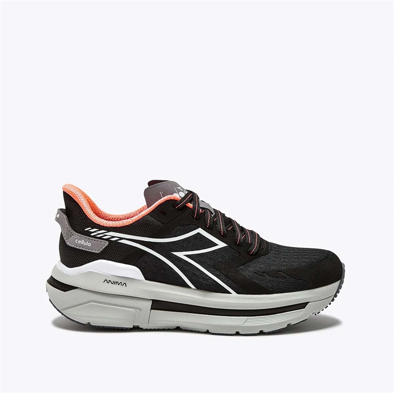 Diadora Cellula Løbesko Sort Orange