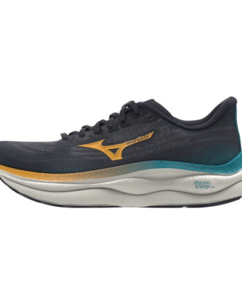 Mizuno Wave Sky Løbesko Baritone Blue Citrus Capri Breeze